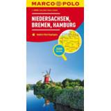 👉 Marco Polo wegenkaart Niedersachsen, Bremen en Hamburg