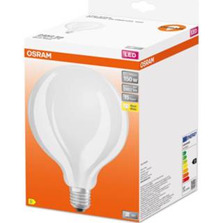 👉 Senioren OSRAM LED bollamp E27 G125 17W 2.700K opaal