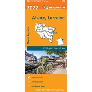 👉 Michelin wegenkaart Regional 516 Alsace-Lorraine 2022