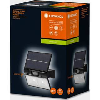 👉 Buitenwandlamp donkergrijs LEDVANCE Endura Style Flood Solar