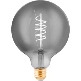 👉 Zwart transparant LED bollamp E27 4W zwart-transparant Ø 12,5cm