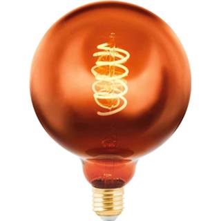 👉 LED bollamp E27 4W koper bedampt Ø 12,5 cm