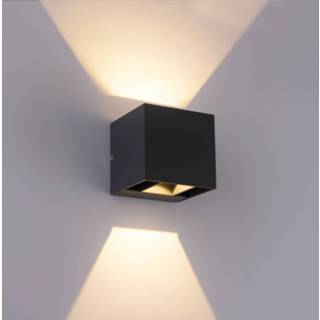 👉 Buitenwandlamp antraciet Paul Neuhaus Block LED up/down