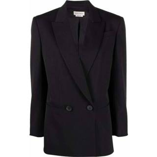 👉 Blazer vrouwen zwart Double-breasted Tailored