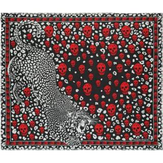 👉 Onesize vrouwen rood Skull Scarf