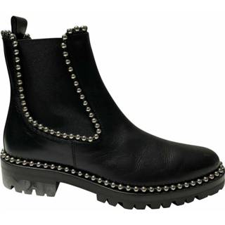 👉 Spencer leather vrouwen zwart Studded Boots In