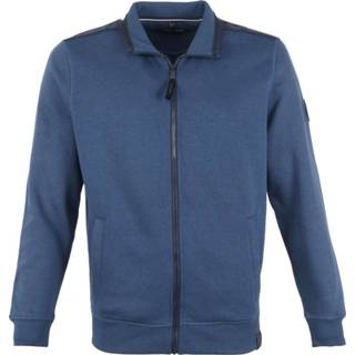 👉 Vest blauw male effen m polyester Casa Moda Sport Zip 4064813261108 2900057523058