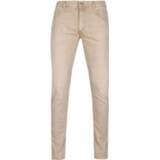 👉 Beige male effen biologisch katoen Alberto Slim Organic Denim 4064453905424 2900056406208