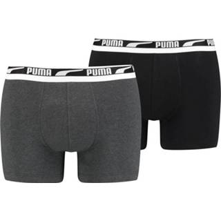 Boxershort zwart katoen m XL mannen Puma Boxershorts Multi Logo 2-pack Black Combo-M