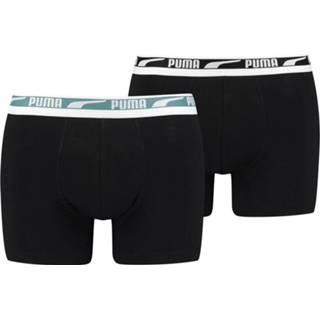 👉 Boxershort katoen m mannen zwart Puma Boxershorts Multi Logo 2-pack Sage Combo-M