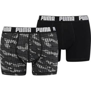 👉 Boxershort zwart katoen XL mannen Puma Boxershorts Camo 2-pack Black Combo-XL