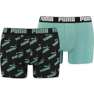 👉 Boxershort katoen s mannen zwart Puma Boxershorts AOP 2-pack Sage Combo-S