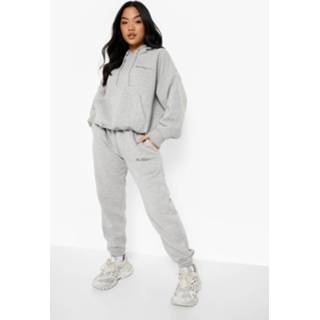 👉 Petite Dsgn Studio Trainingspak Met Hoodie, Grey Marl