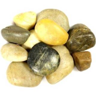 Multi steen active woondecoratie Kleurmix decoratie/hobby stenen/kiezelstenen 350 gram