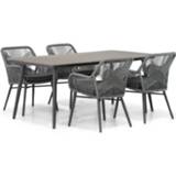 👉 Tuinset rope dining sets Anthracite grijs-antraciet Lifestyle Advance/Matale 180 cm 5-delig 7434237197166