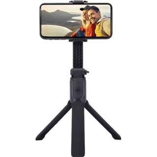 👉 Mobiele telefoon zwart active H5 Single-Axis Stabilizer Anti-Shake Gimbal Bluetooth Selfie Stick Live Holder (zwart)