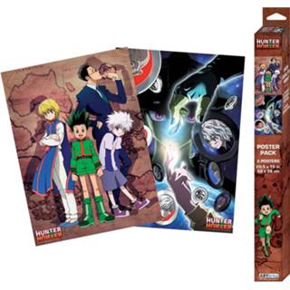 👉 Poster Hoofdmateriaa Papier meerkleurig unisex Hunter x - Groups 2er Set Chibi Design 3665361065739