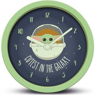 👉 Wand klok Hoofdmateriaa Nog Onbekend multicolor unisex mannen Star Wars - The Mandalorian Desk Clock Wandklok 5050293858869