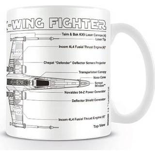 👉 Hoofdmateriaa keramiek multicolor unisex Star Wars - X-Wing Fighter Sketch Kop 5050574234801
