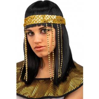 👉 Pruik zwart synthetisch One Size Color-Zwart vrouwen Carnival Toys Egypte dames one-size 8004761021153