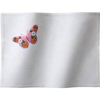 👉 Placemat katoen Color-Wit DDDDD butterfly 8719002034938