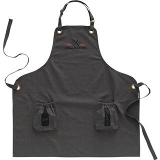 👉 Schort katoen Color-Grijs DDDDD grillmaster 8719002143432