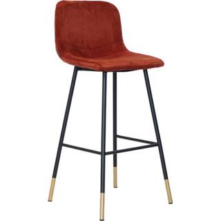 👉 Barkruk velvetstof One Size Color-Koper Velvet Mikky koper 65-78 cm 8720168881311