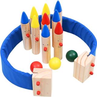 👉 Grenenhout One Size GeenKleur Bowlingspel massief meerkleurig 8720286194447