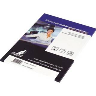 👉 Etiket papier Color-Wit One Size wit Kangaro etiketten ILK A4 99,1 x 38,1 mm 25 stuks 8712127153072