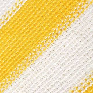 👉 Balkonscherm geel wit One Size GeenKleur HDPE 75x600 cm en 8718475506119