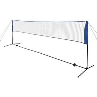 👉 Badminton net One Size GeenKleur met shuttles 500x155 cm 8718475562559