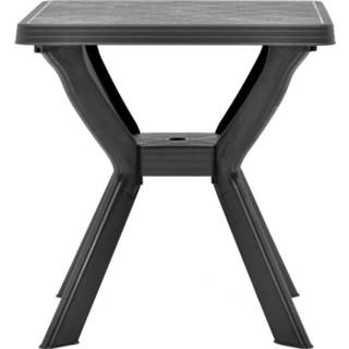 Bistrotafel antraciet kunststof One Size 70x70x72 cm 8719883859842