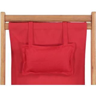 👉 Strand stoel stof rood One Size Strandstoel inklapbaar 8718475613718