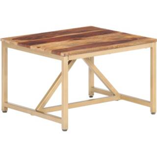 👉 Bijzet tafel bruin One Size Bijzettafel 60x60x40 cm massief sheeshamhout 8719883865454