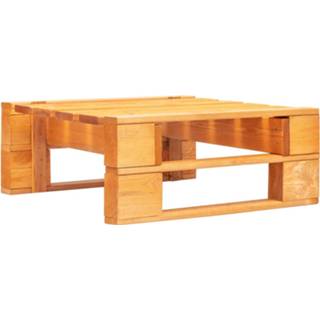 👉 Hout GeenKleur One Size Tuinhocker pallet honingbruin 8719883692883