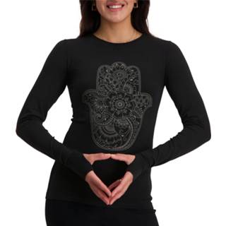 👉 Longsleeve XL vrouwen zwart Urban Goddess Karuna Shirt Dames 7423452180190