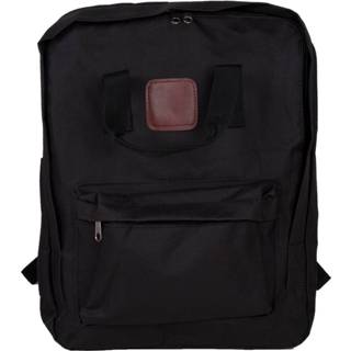 👉 Polyester stof Color-Zwart One Size zwarte Nektar-Backpack | Functioneel ontwerp Schooltas Verstelbare riem opdrukloos Rits kleur 35 cm dubbele Trade 8681126423533