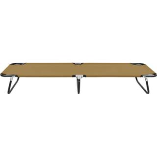 👉 Staal One Size GeenKleur Ligbed inklapbaar taupe 8719883741871