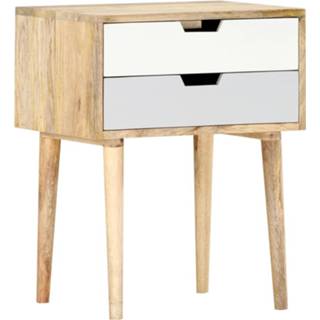 👉 Nachtkastje bruin One Size mannen 47x35x59 cm massief mangohout 8719883802893