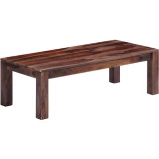 👉 Salon tafel One Size grijs Salontafel 110x50x35 cm massief sheeshamhout 8719883571195