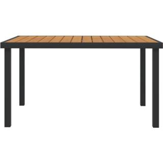 👉 Terrastafel bruin aluminium One Size Tuintafel 140x90x74 cm en HKC 8720286108574