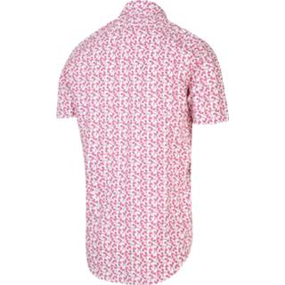 👉 Overhemd roze wit Blue Industry Korte Mouw Print (2071.21) 8719476326164