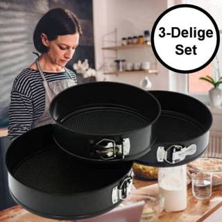 👉 Springvorm metaal combi One Size no color Decopatent® Ronde Springvormen Bakvorm Set - van 3 Stuks (Ø22 Ø24.5 Ø26cm) Bakvormen Rond Cakevorm & Taartvorm 6426051389323