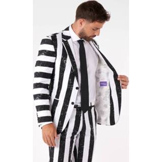 👉 Verkleedkostuum zwart wit polyester 56 Color-Wit mannen OppoSuits heren zwart/wit maat 8720143859229