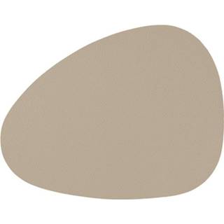 👉 Placemat nappa imitatieleer Color-Beige Mesapiu Placemats Pebble taupe 5413255115163