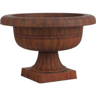 👉 Schaal kunststof One Size bruin Juliette H37 x Ø56 cm Roestkleurig 8718861700688