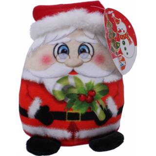 Knuffel rood pluche One Size Color-Rood Stop & Look Christmas kerstman 14 cm 8720585227686