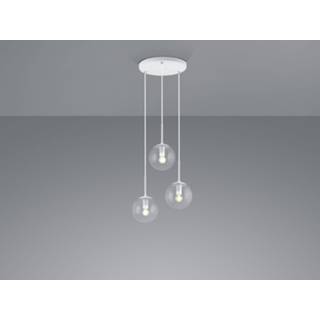 👉 Glazen hanglamp metaal One Size Color-Wit wit woonkamer Trio Leuchten Balini - eetkamer 1142383708681