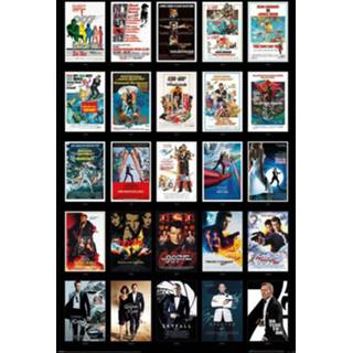 👉 Poster meerkleurig unisex Hoofdmateriaa Papier James Bond - 25 Films 5050574349246