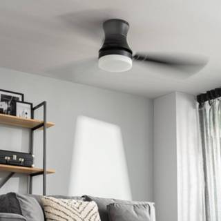 👉 Afstandsbediening zwart One Size no color Ventilator plafond met verlichting en AC – LED 163cm plafondventilator 1142383673750